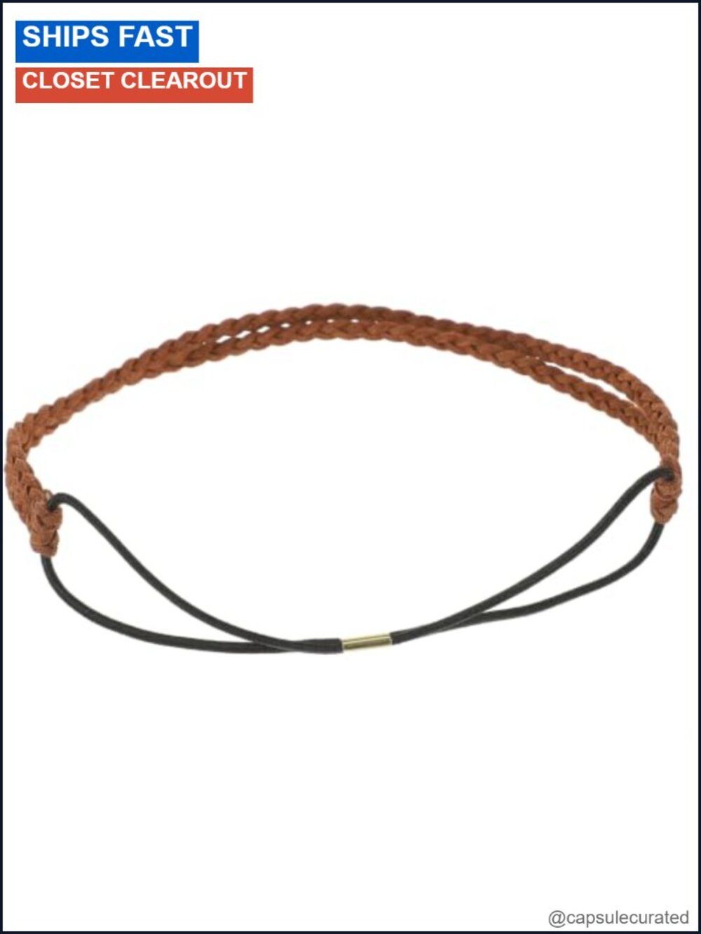 Handmade Woven Braid Headband Double Layer Adjustable Hair Accessory